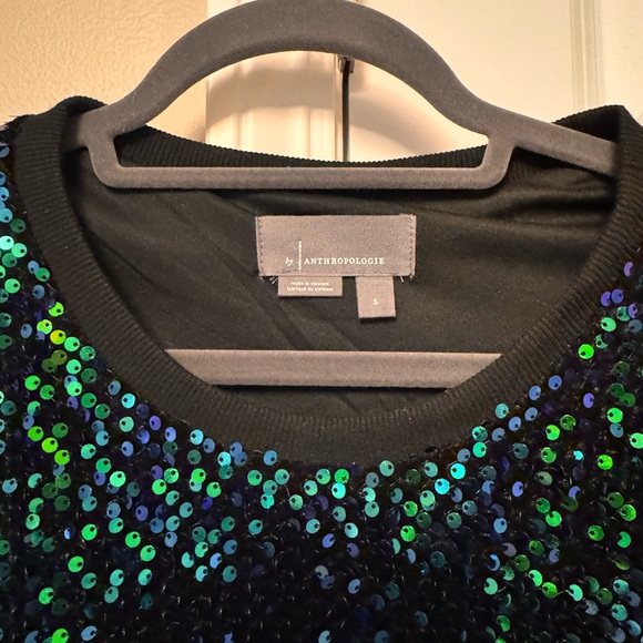 Anthropologie sequined sweatshirt - so fun for holidays! - Picture 2 of 3